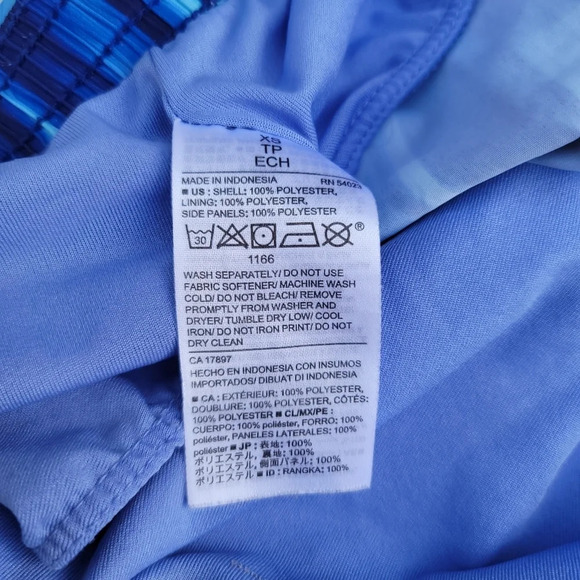 Old Navy Active Shorts Women Medium Blue Semi Fitted Lined Drawstring Running XS - Picture 6 of 8